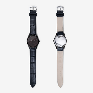 Classic Fashion Print Black Quartz Watch